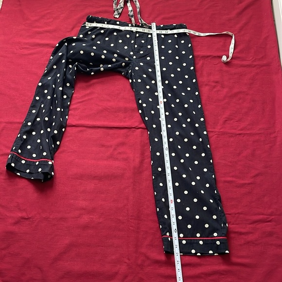 PJ Salvage Sz M Black Polka Dot 100% Cotton PJ Pants ONLY - Picture 10 of 15